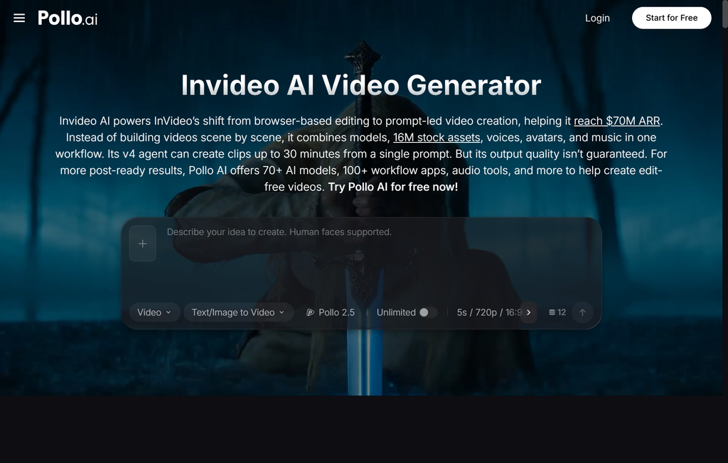 2nd image of pollo.ai image or screenshot to video