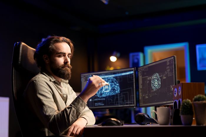 it person working with ai in engineering