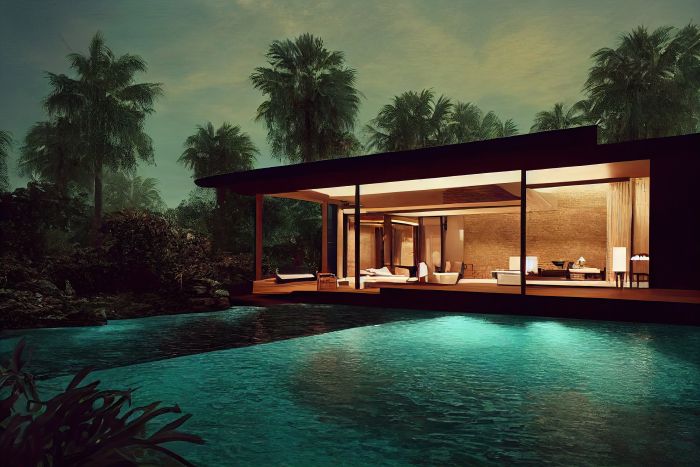 image of luxury property with pool
