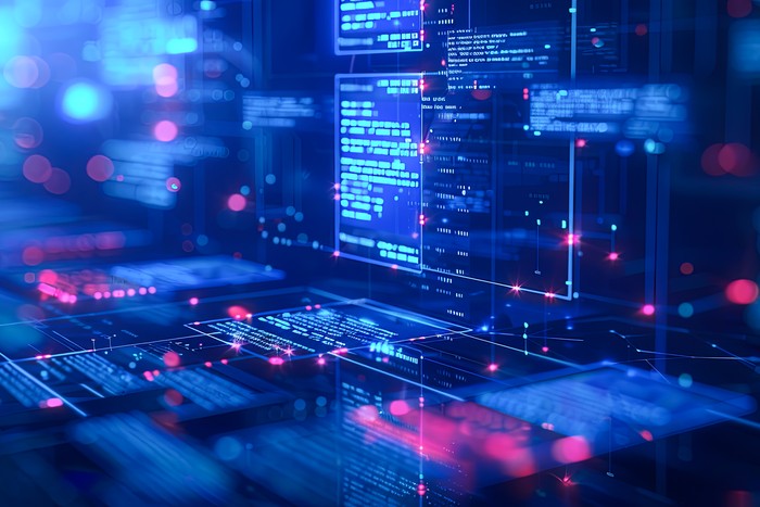 software being coded