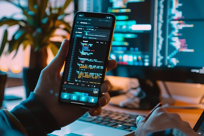 developer using tooling to code