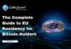The Complete Guide to EU Residency for Bitcoin Holders headline for the complete guide to eu residency for bitcoin holders