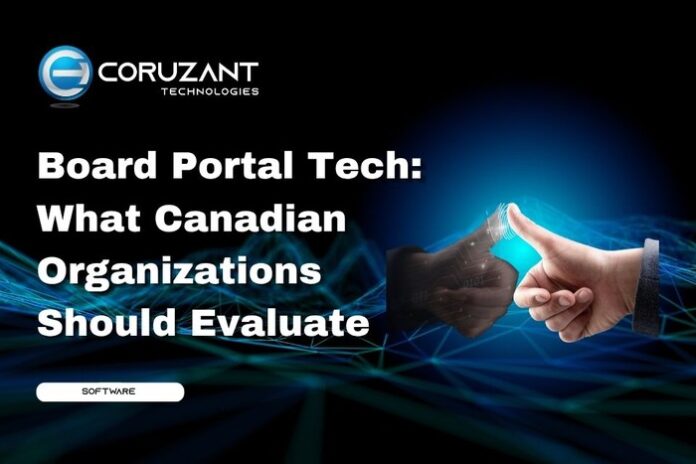 headline for board portal tech: what canadian organizations should evaluate