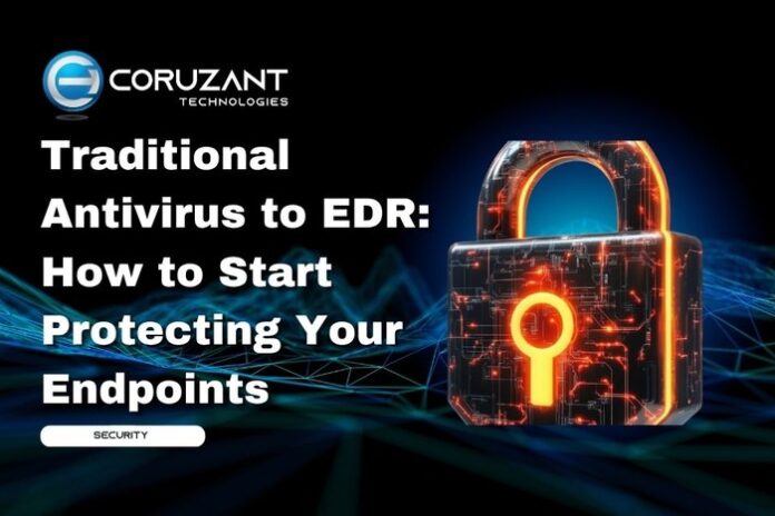headline for traditional antivirus to edr: how to start protecting your endpoints