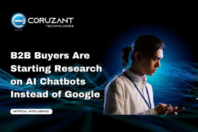 headline for B2B Buyers Are Starting Research on AI Chatbots Instead of Google