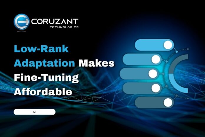 Low Rank Adaptation - AI - Coruzant Technologies diagram visual