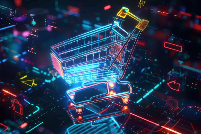 digital shopping cart for revenue share brand