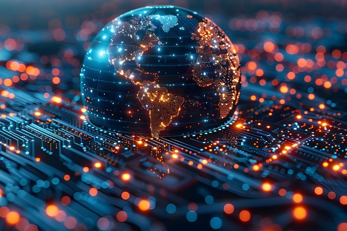 interconnected globe with ai overviews