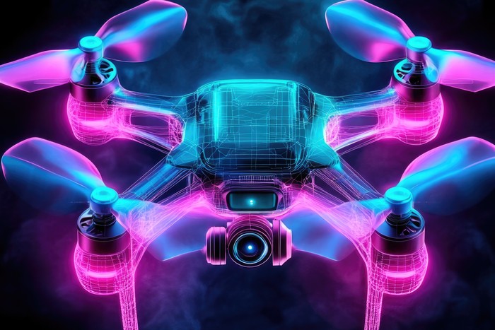 drone using flight and imaging