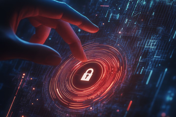 person touching board portal security