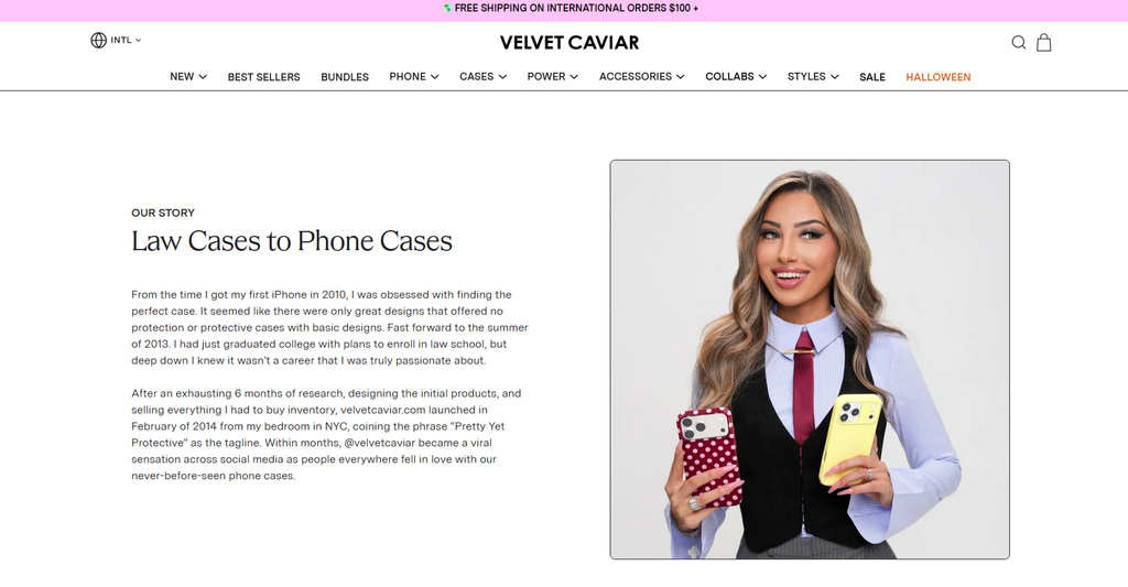 fashion for velvet caviar phone cases