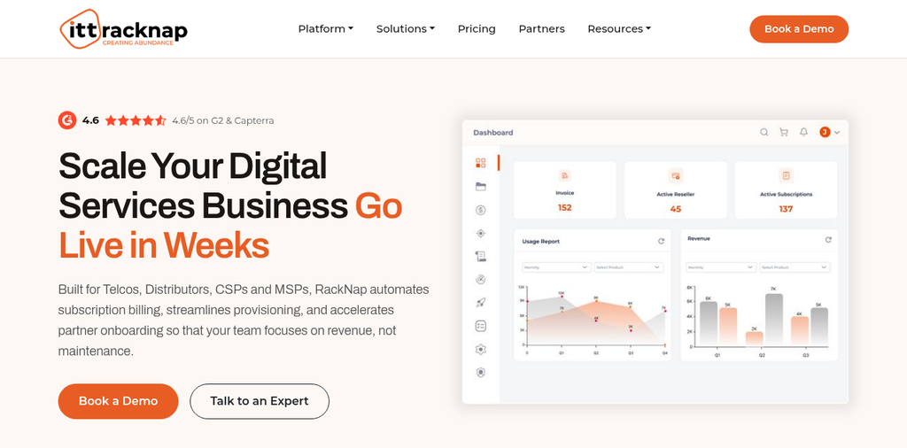 subscription commerce platform racknap