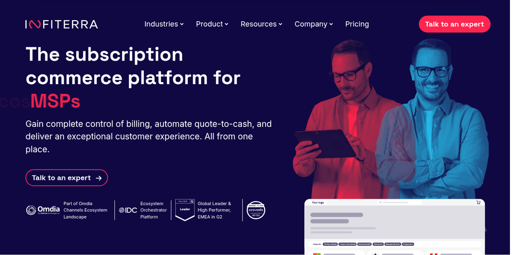 subscription commerce platform infiterra