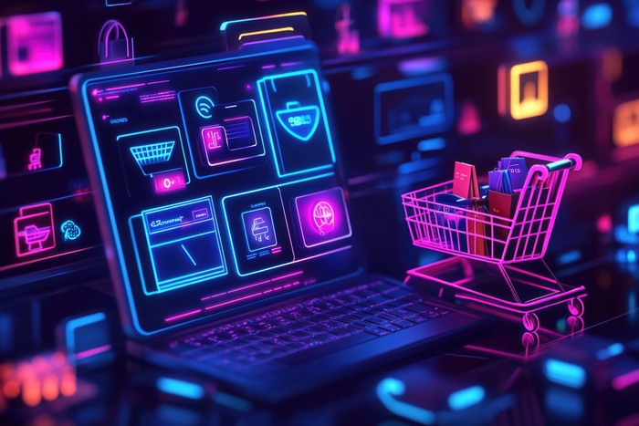 shopping cart displayed for collectors