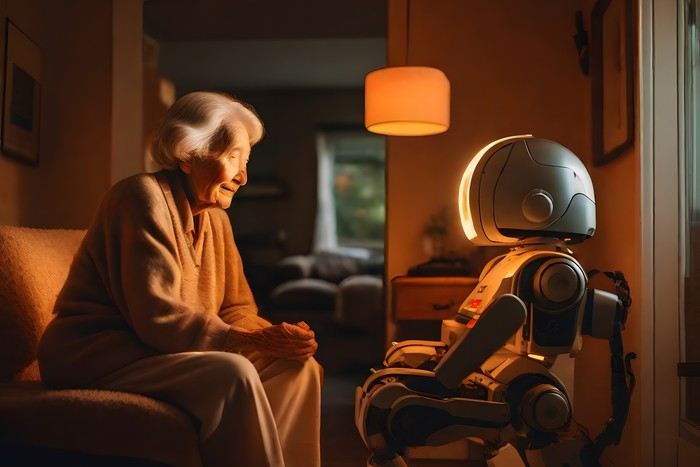 woman chatting with authorization management