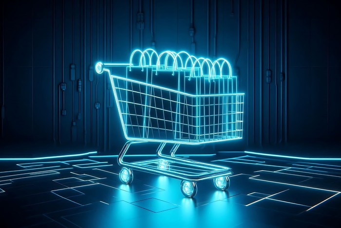 2nd image of digital shopping cart for revenue share brand