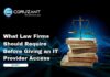 What Law Firms Should Require Before Giving an IT Provider Access headline for What Law Firms Should Require Before Giving an IT Provider Access