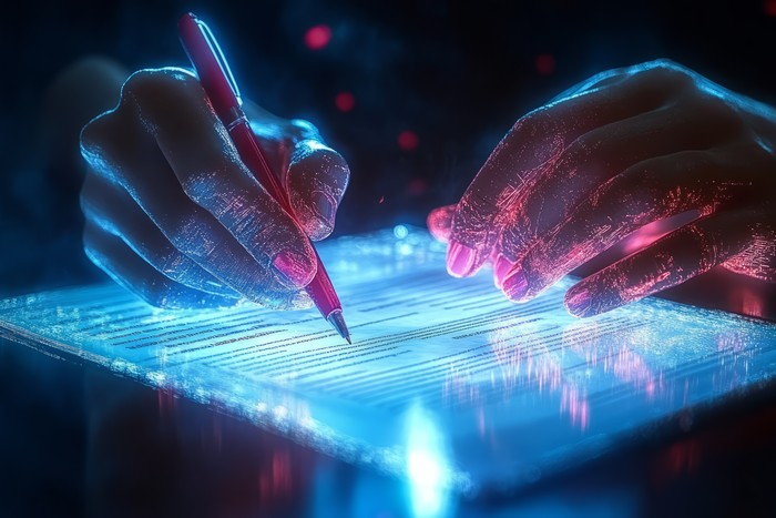 person signing their eSignatures