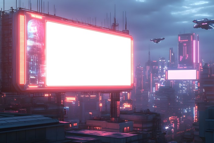 futuristic advert from ad exchange