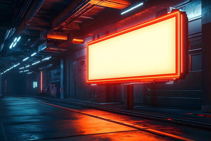 led displays underground in smart city
