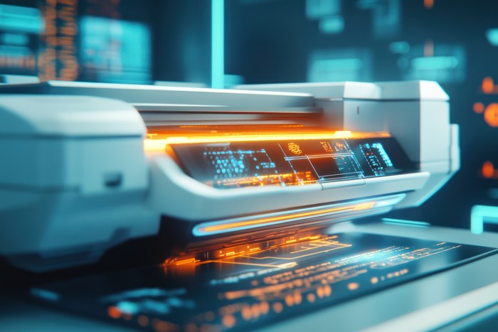 pages being printed from print server