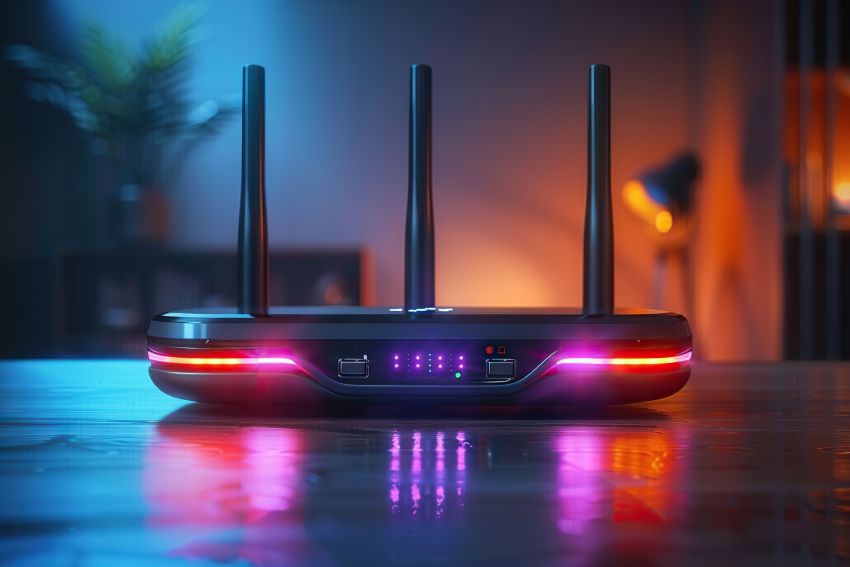 futuristic Wi-Fi router representing Wi-Fi slowdowns