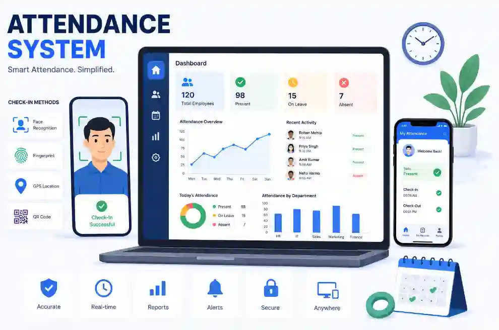 fingerprint attendance system chart