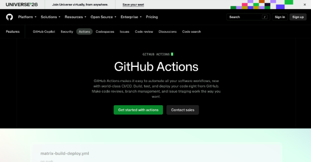 CI/CD company github actions