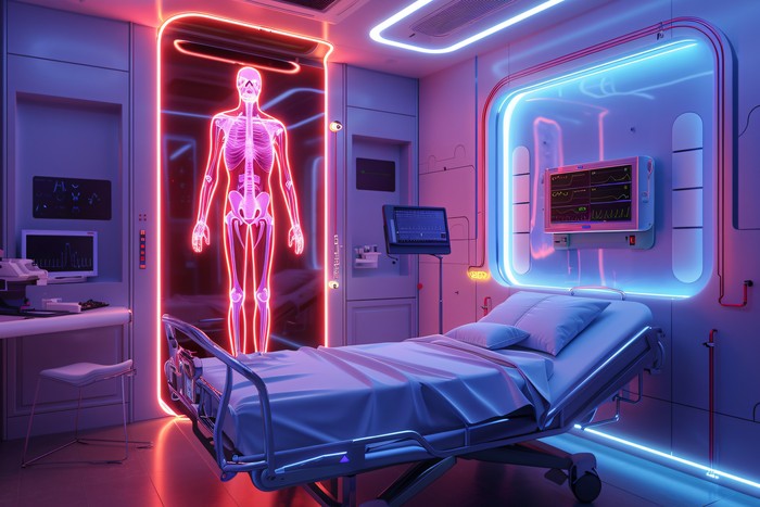 image of pediatrician field giving xray