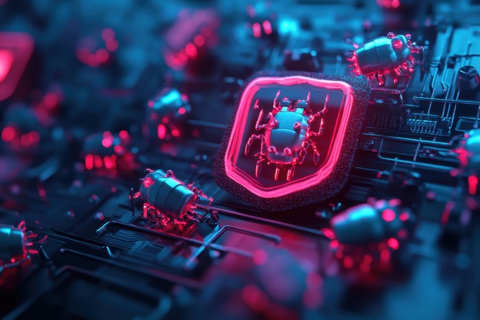 cybersecurity working to defend with paid antivirus
